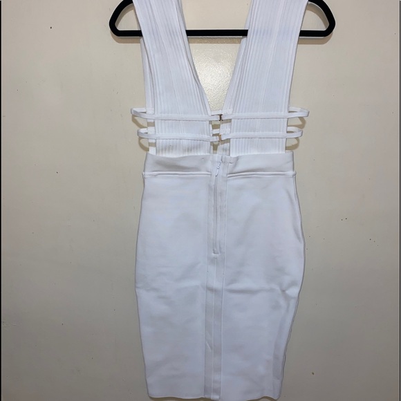 White Bandage Midi Dress - Picture 4 of 5